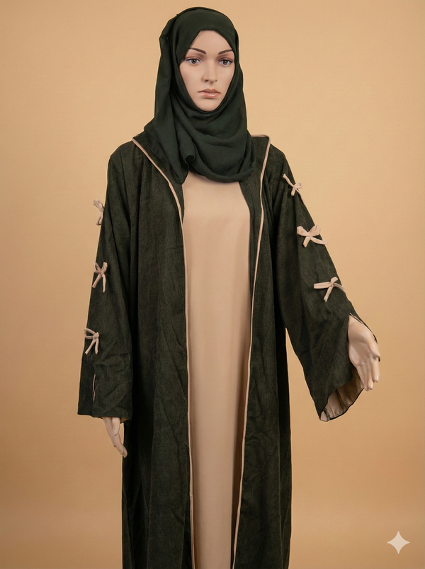 Farasha Green Abaya — alternate view