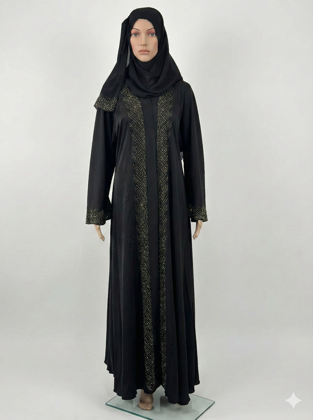 Inara Black Frock Abaya