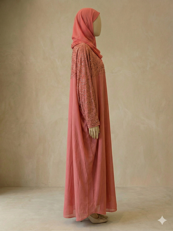 Bariq Butterfly Abaya — alternate view