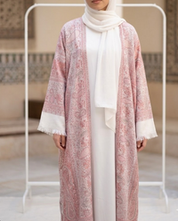 Blush Pink Pashmina Abaya