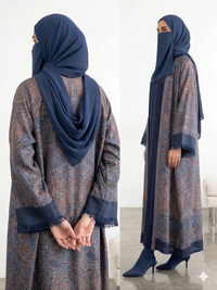 Pashmina Abaya - Blue