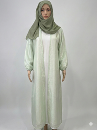 Hareer Green Abaya