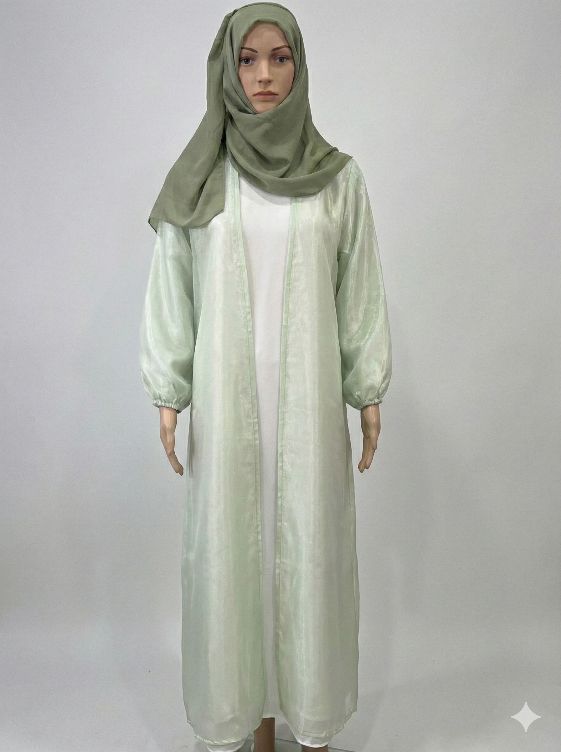 Hareer Green Abaya