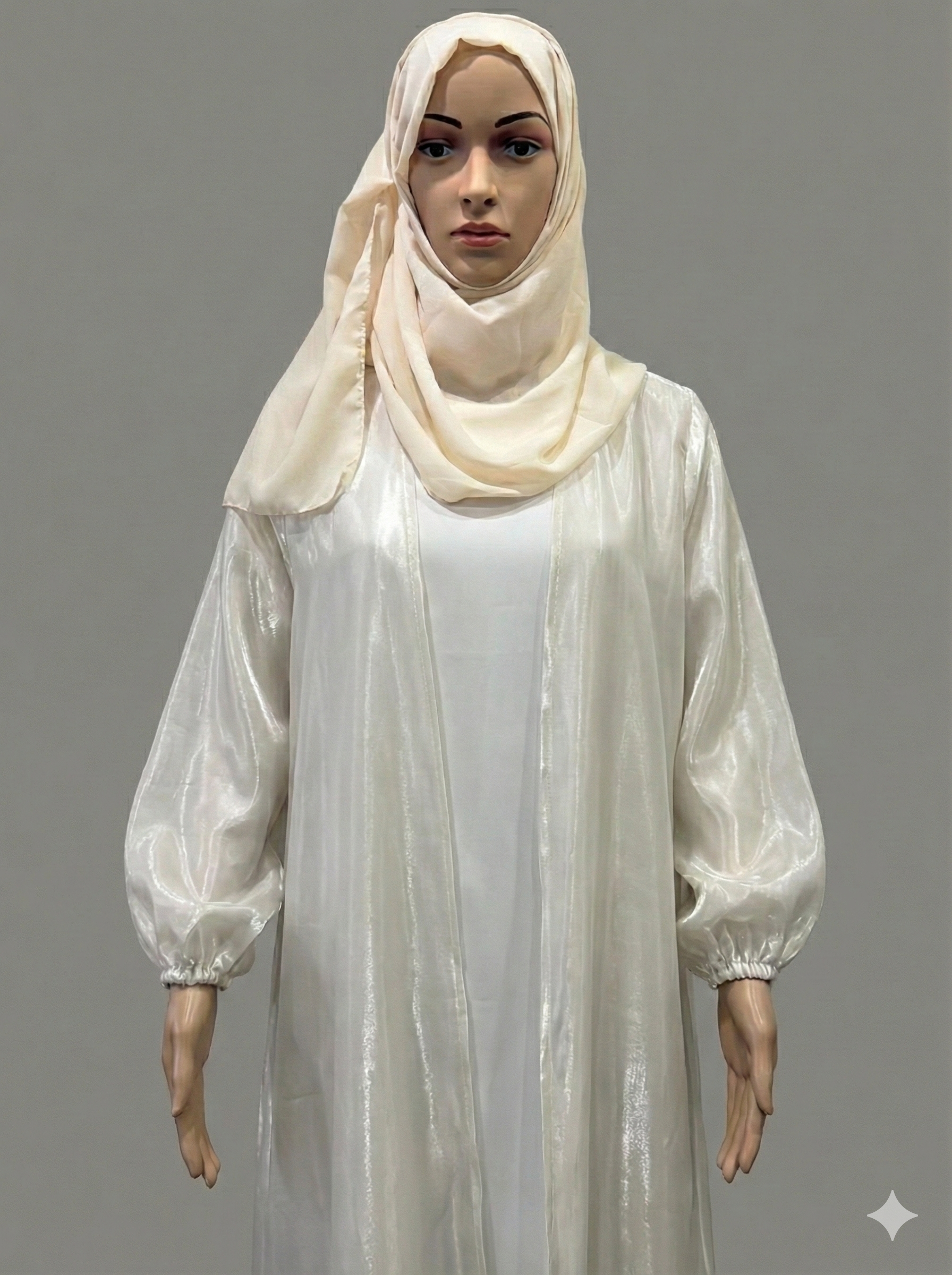 Hareer Cream Abaya