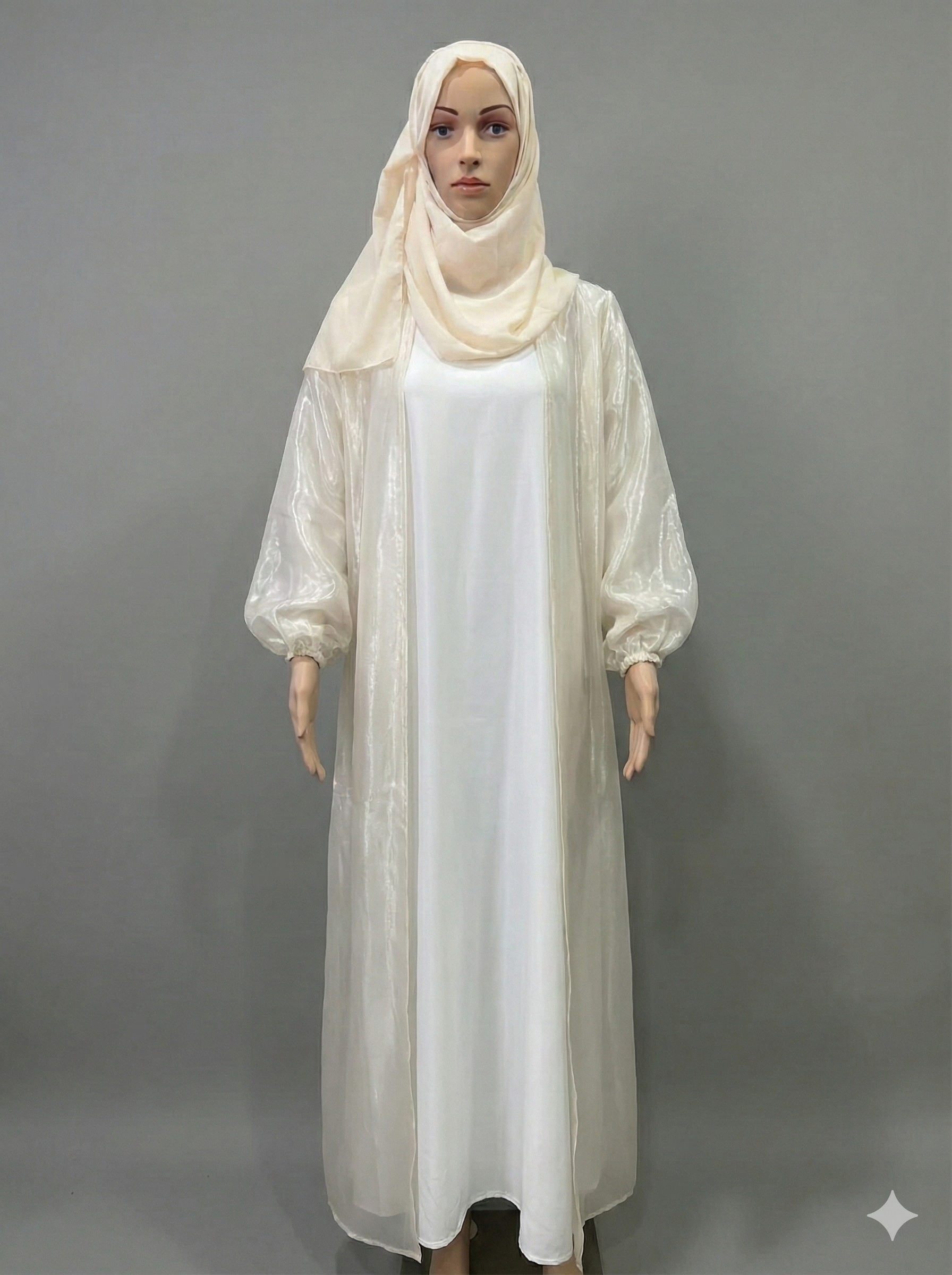Hareer Cream Abaya