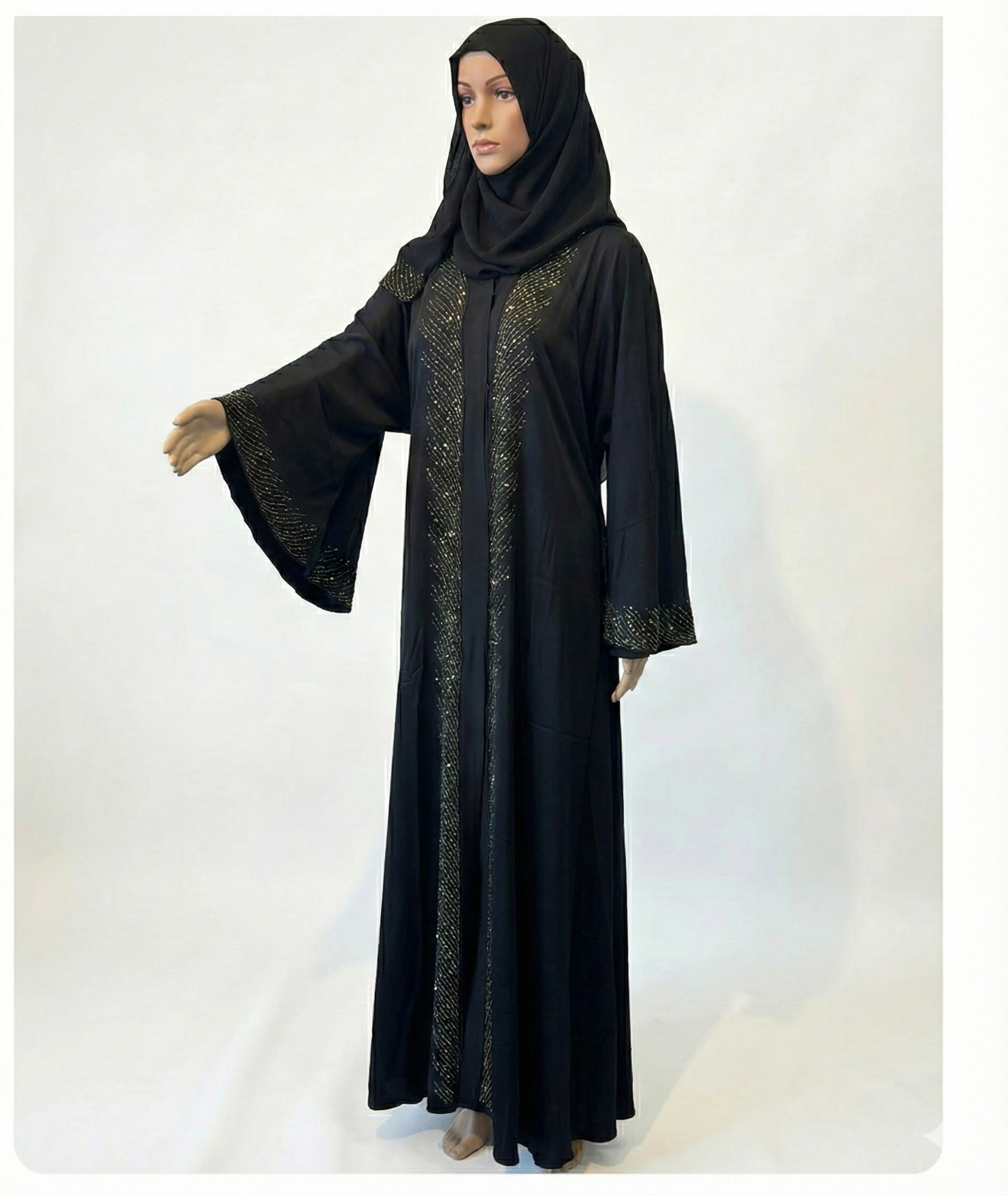 Inara  Black Frock Abaya