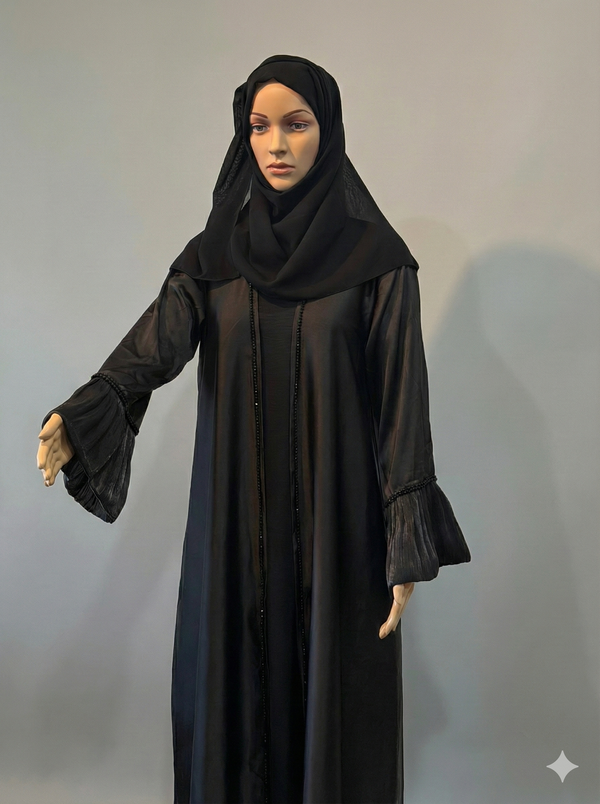 Layla Black Abaya — alternate view