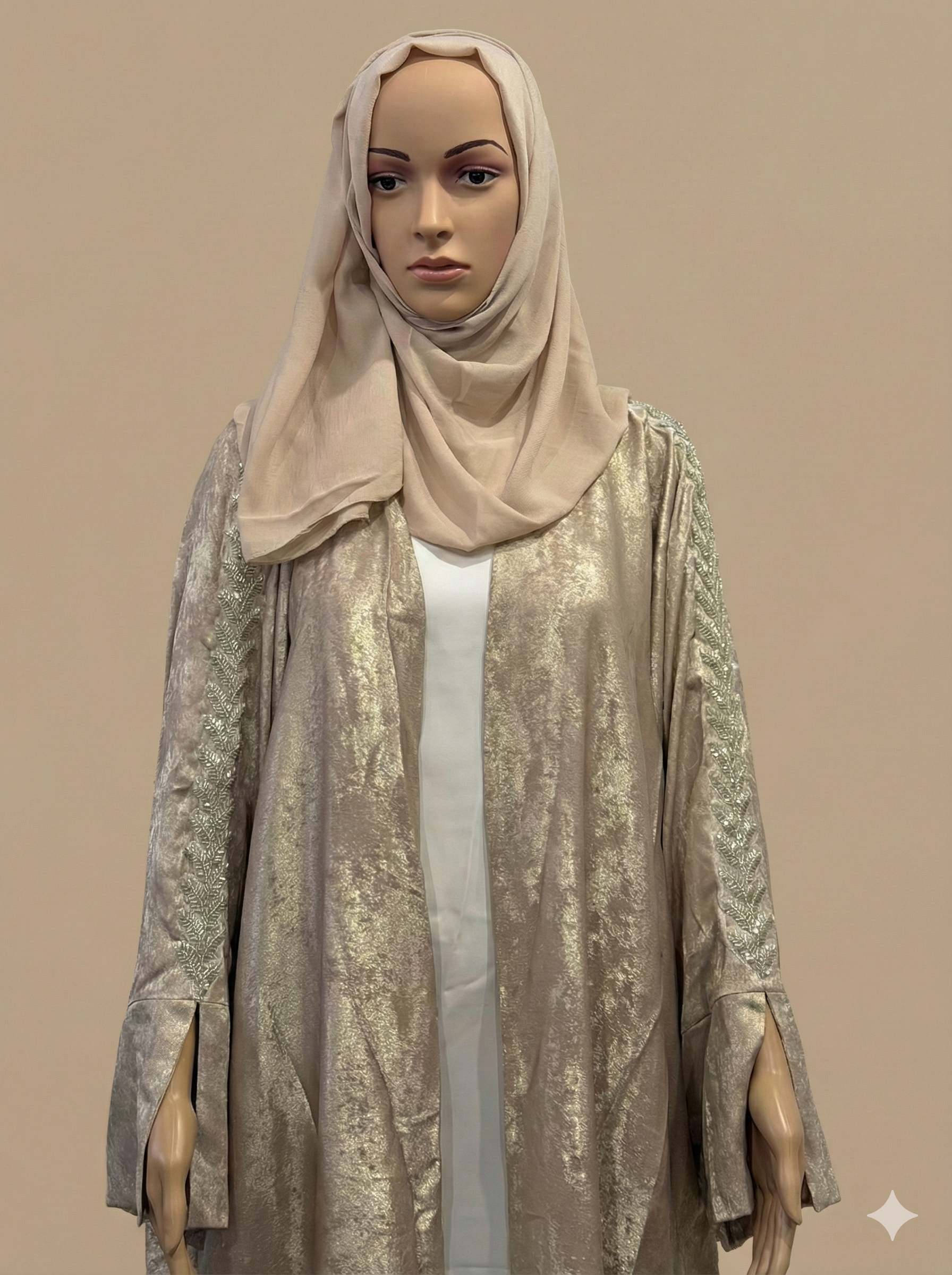 Muneera Golden Abaya