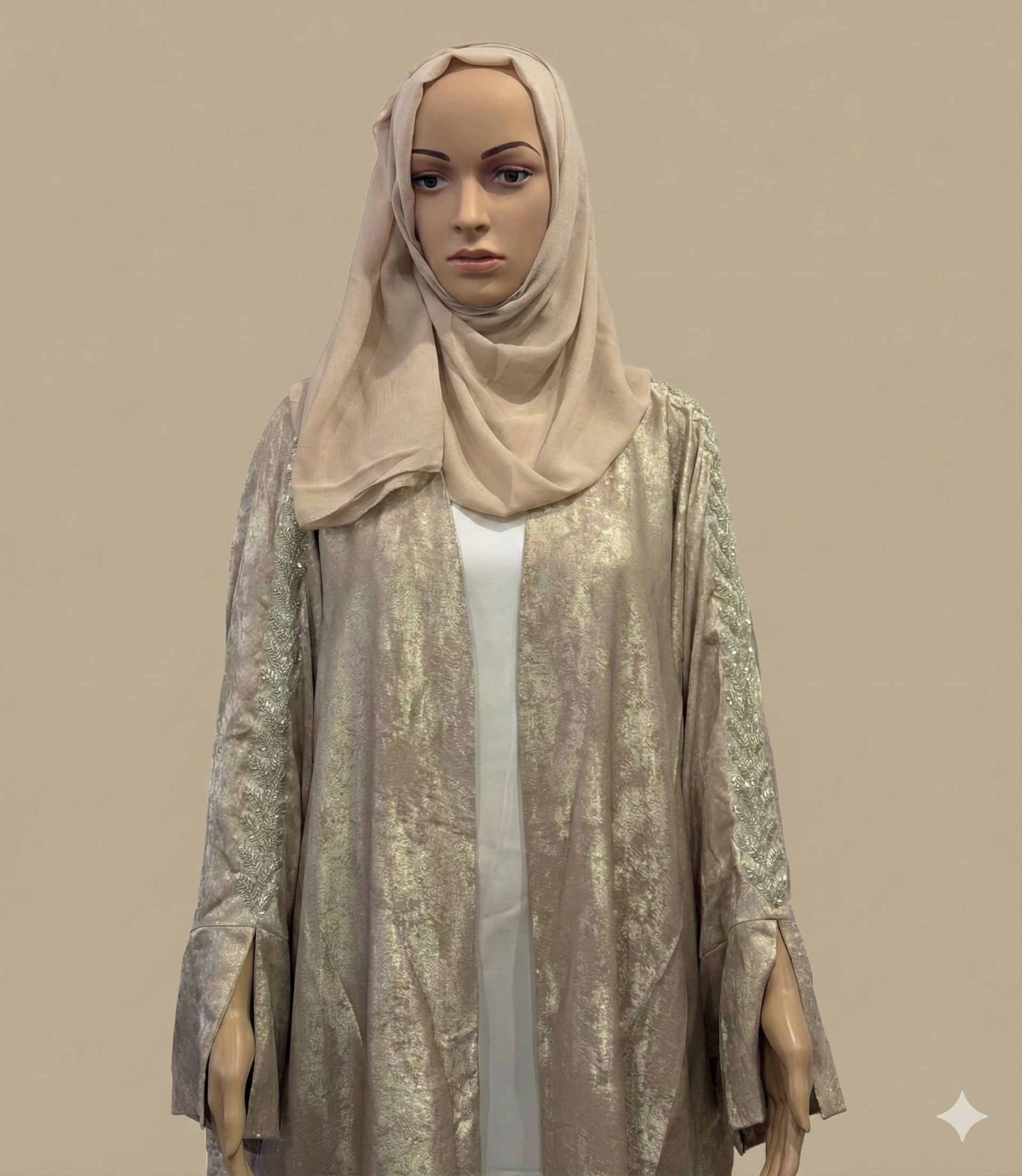 Muneera Golden Abaya