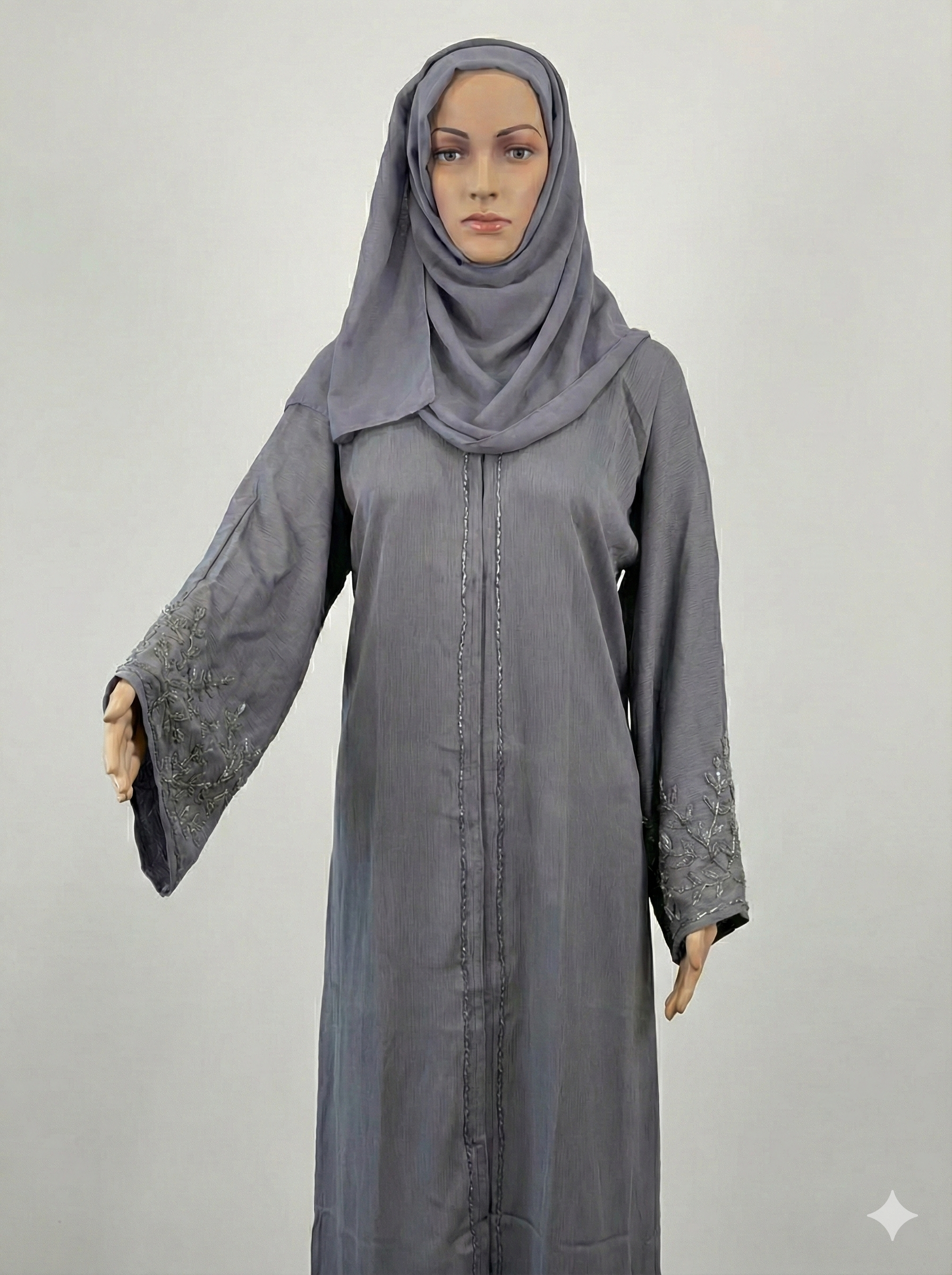 Noor Grey Abaya