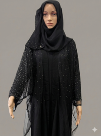 Sadaf Black Abaya