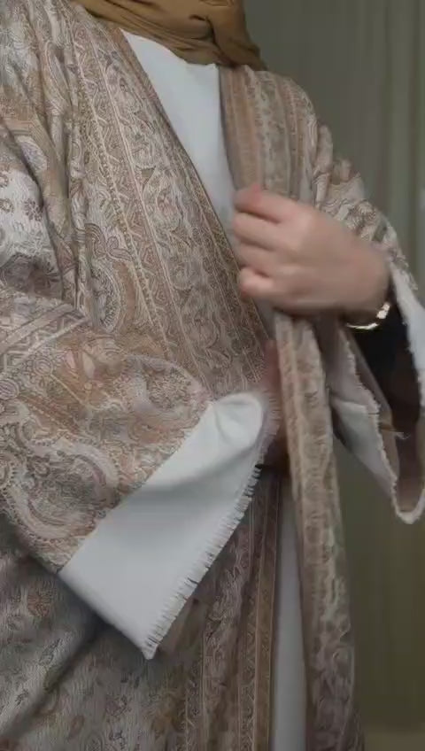Pashmina Abaya Golden Brown