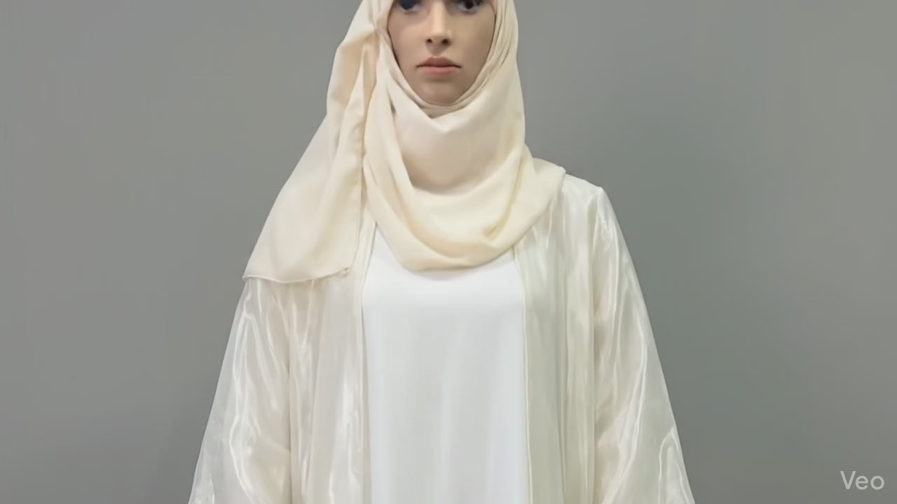 Hareer Cream Abaya